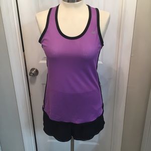NEW BALANCE PURPLE AND BLACK TANK TOP RUNNING